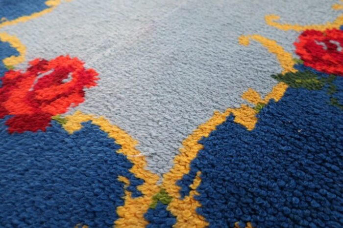 vintage french savonnerie rug 1960s 7 3