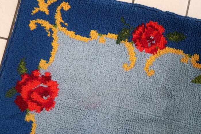 vintage french savonnerie rug 1960s 8 3