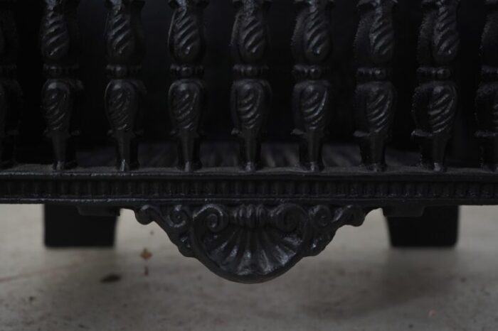 vintage french style cast iron fire box 8251