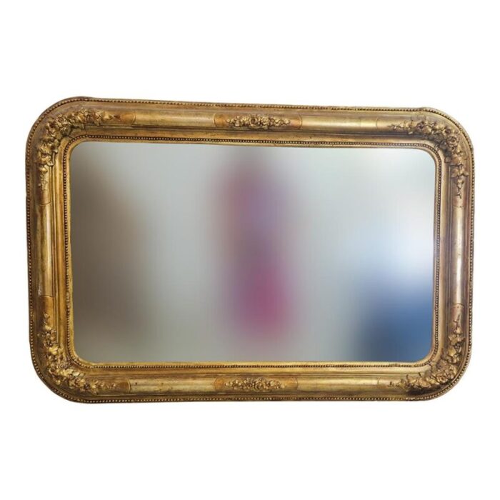 vintage golden mirror 1950s 2343