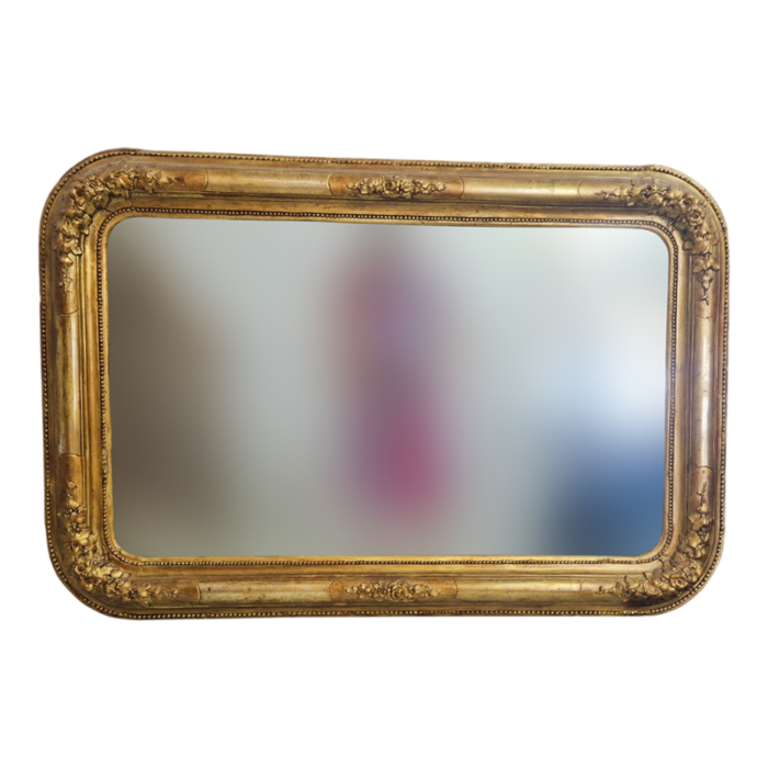 vintage golden mirror 1950s 4544