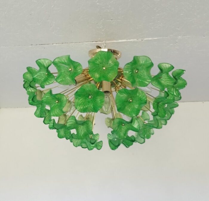 vintage green floral chandelier lighting 1729