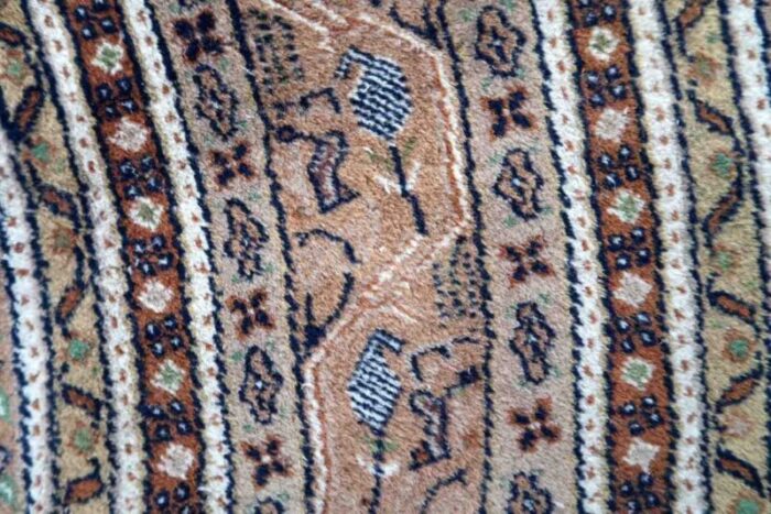 vintage indian handmade seraband rug 1970s 8