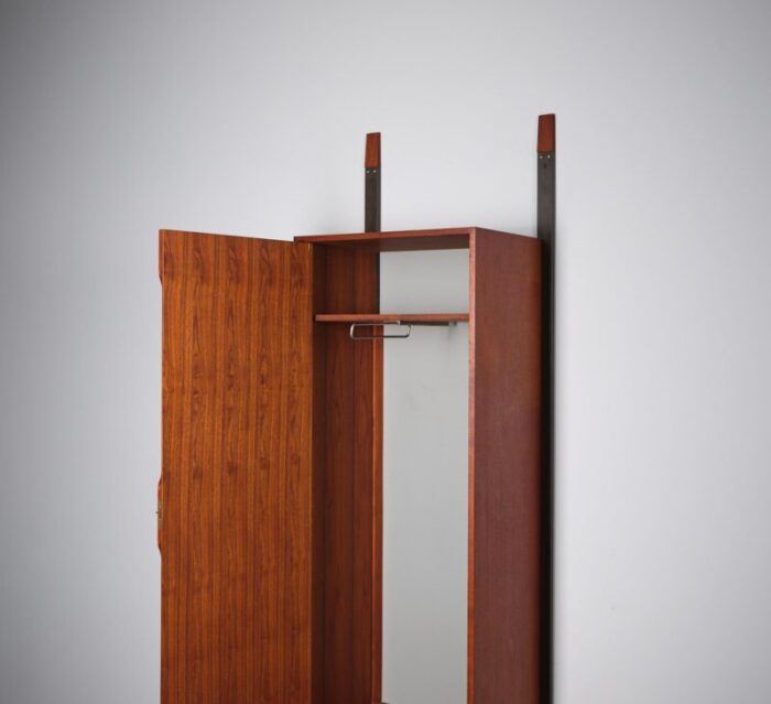 vintage italian teak wall unit 1950s 5737