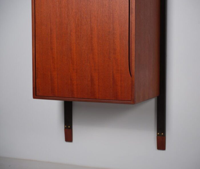 vintage italian teak wall unit 1950s 6490