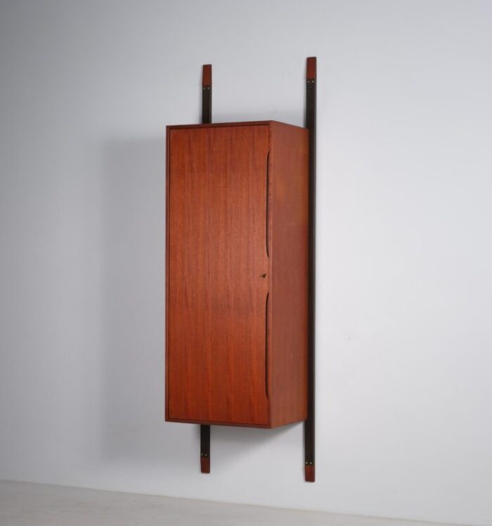 vintage italian teak wall unit 1950s 6824