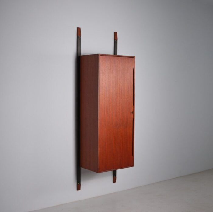 vintage italian teak wall unit 1950s 7010