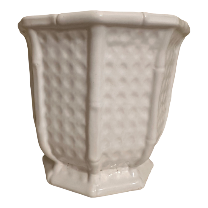 vintage italian trellis design planter 5431