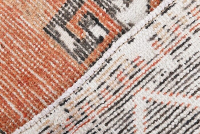 vintage jute runner rug in orange 15