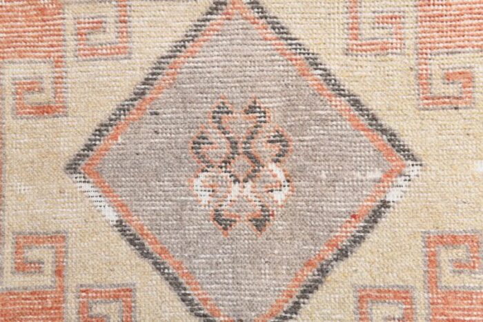 vintage jute runner rug in orange 6