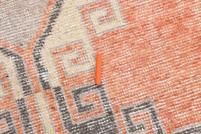 vintage jute runner rug in orange 9