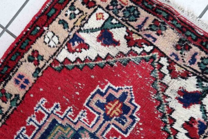 vintage middle eastern handmade hamadan rug 1970s 5 1