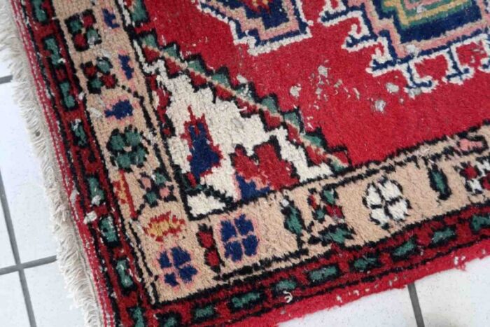 vintage middle eastern handmade hamadan rug 1970s 6 1