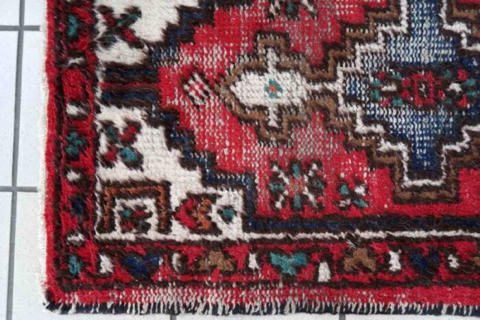 vintage middle eastern handmade hamadan rug 1970s 6