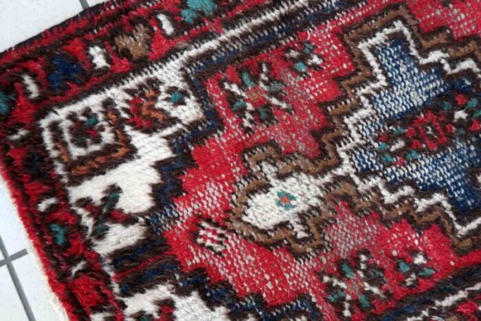 vintage middle eastern handmade hamadan rug 1970s 7