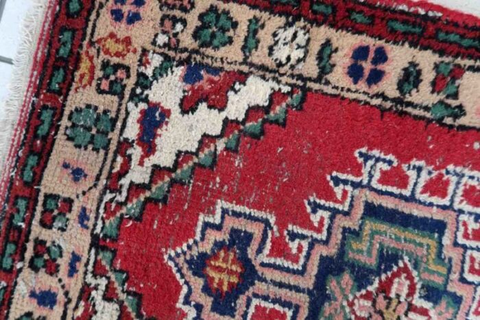 vintage middle eastern handmade hamadan rug 1970s 8 1