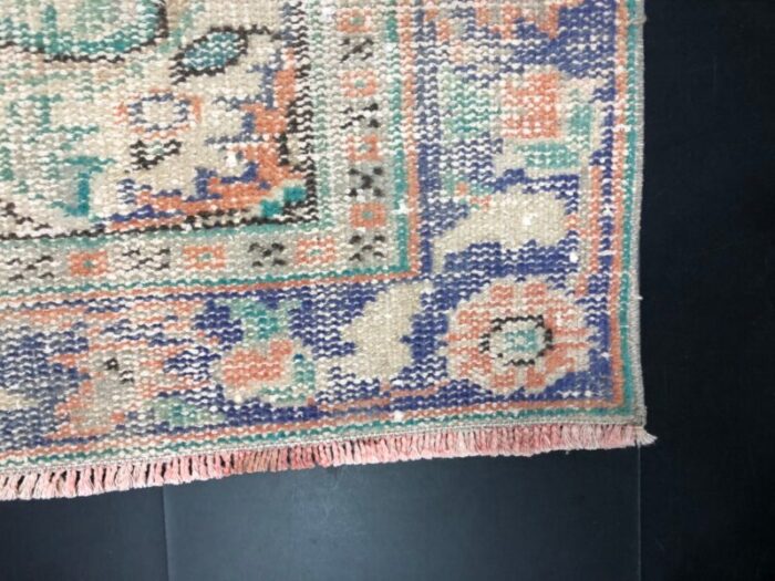 vintage oushak overdyed area rug 7