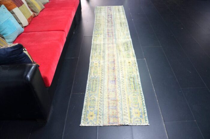 vintage oushak runner rug 2