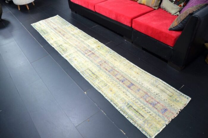 vintage oushak runner rug 3