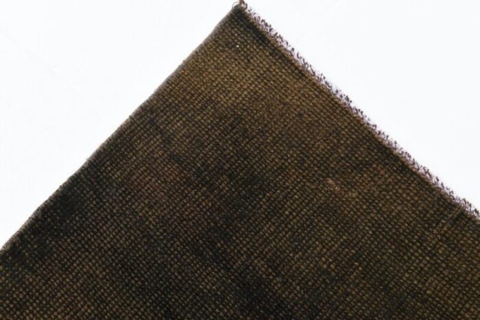 vintage runner rug in camouflage brown 11