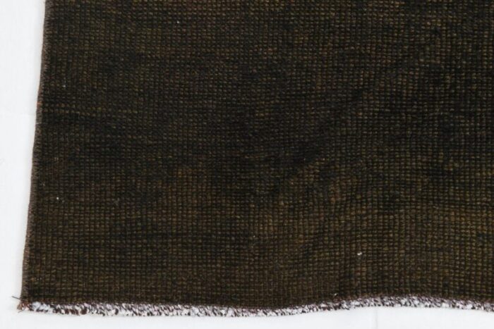 vintage runner rug in camouflage brown 12