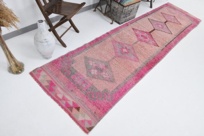 vintage runner rug in wool 1 3