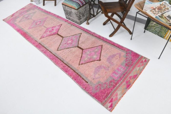 vintage runner rug in wool 3 3