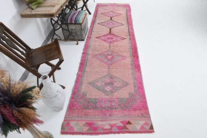 vintage runner rug in wool 5 3