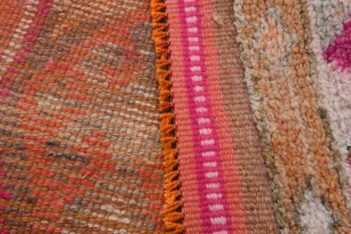 vintage runner rug in wool 8 4