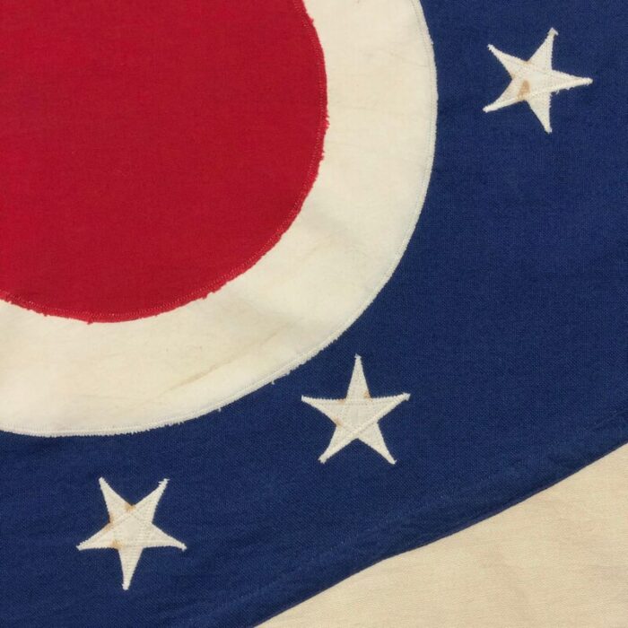 vintage sewn cotton state flag of ohio 0340