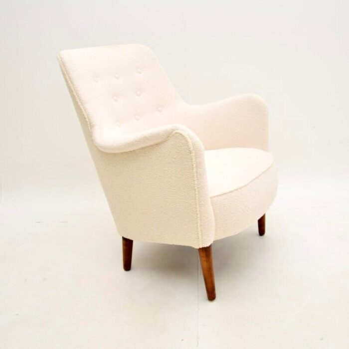 vintage swedish sampsel armchair attributed to carl malmsten 1960s 2522