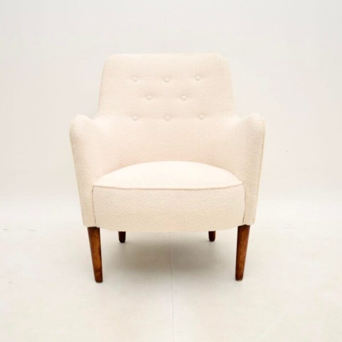 vintage swedish sampsel armchair attributed to carl malmsten 1960s 9032