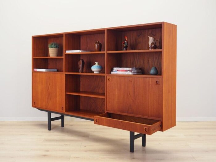 vintage teak bookcase 1970s 1105