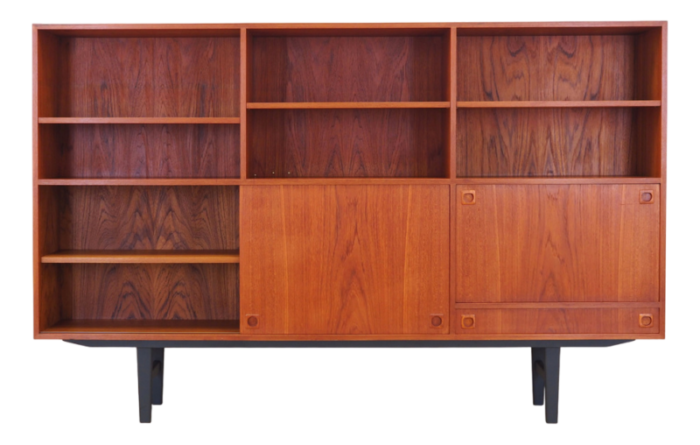 vintage teak bookcase 1970s 3705