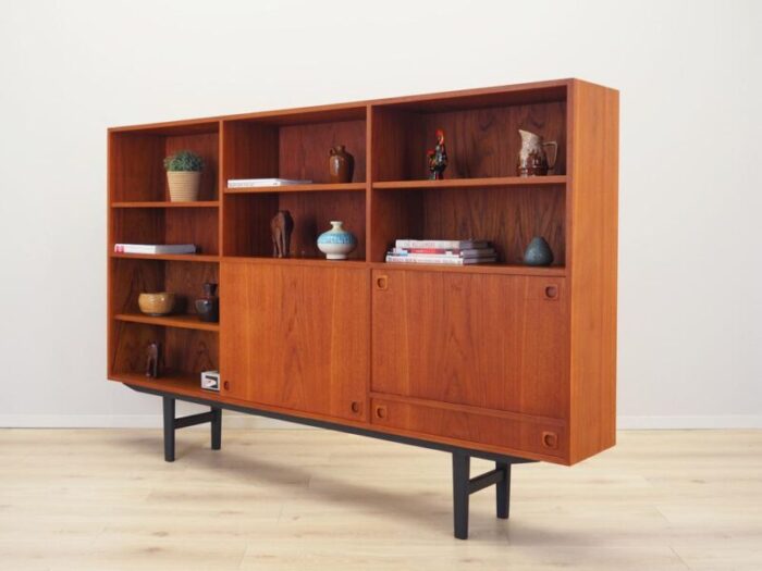 vintage teak bookcase 1970s 5241