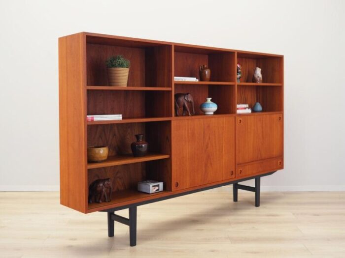 vintage teak bookcase 1970s 6065