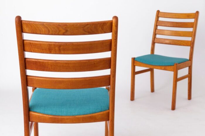 vintage teak chairs by korup stolefabrik denmark 1970s set of 6 2934