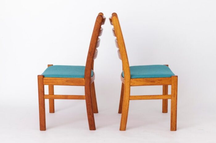 vintage teak chairs by korup stolefabrik denmark 1970s set of 6 8446