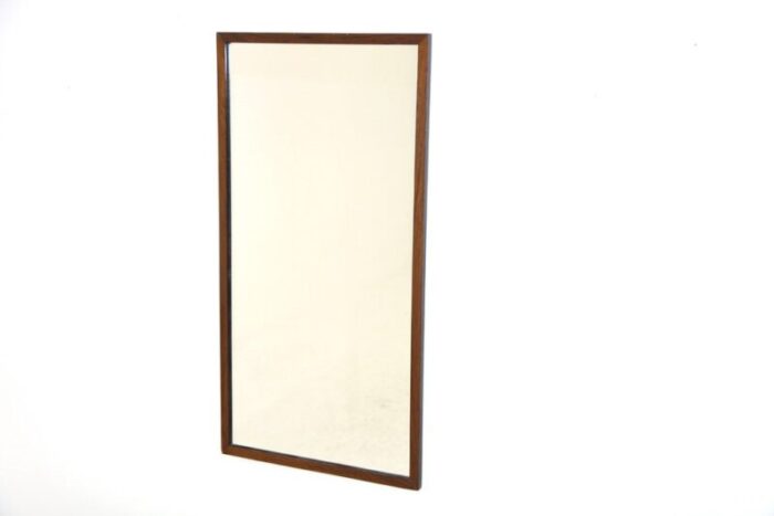 vintage teak mirror from nygeverken nykoeping 1960s 1