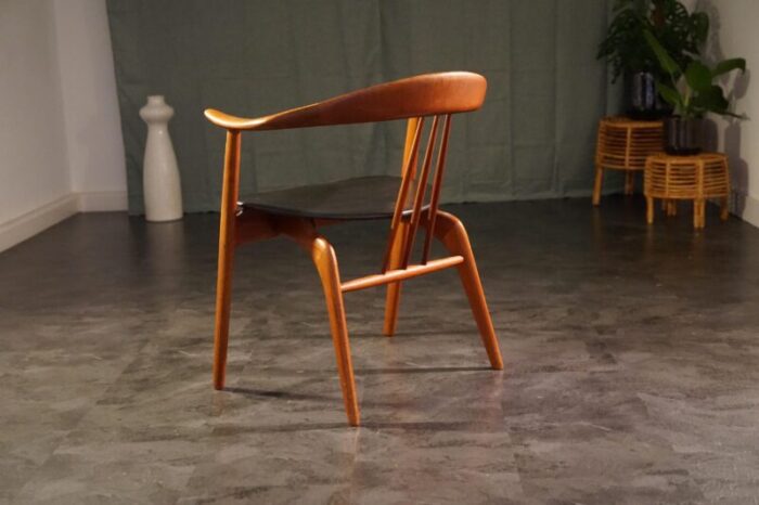 vintage teak office chair by arne hovmand olsen 1960s 1651