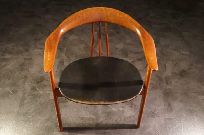 vintage teak office chair by arne hovmand olsen 1960s 8626