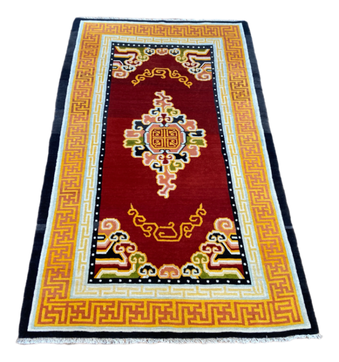 vintage tibetan rug 1930s 4009