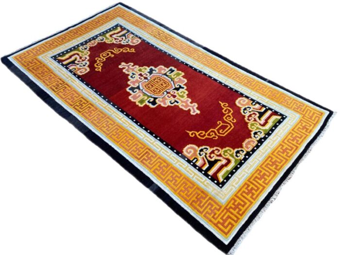 vintage tibetan rug 1930s 8721