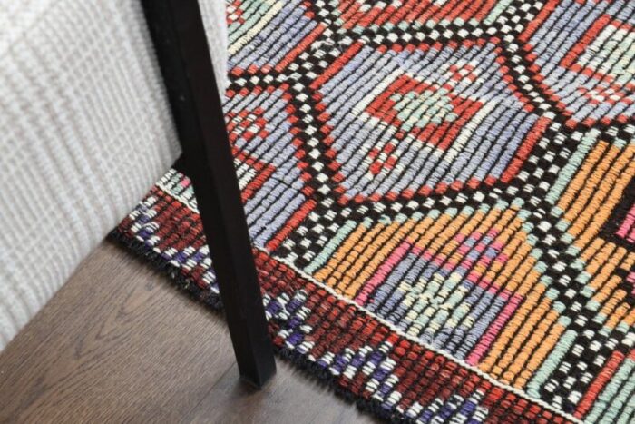 vintage turkish cacim kilim rug 4 1