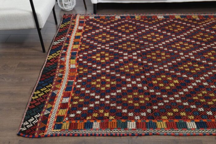 vintage turkish cacim kilim rug 5