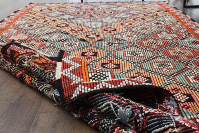 vintage turkish cacim kilim rug 7 1