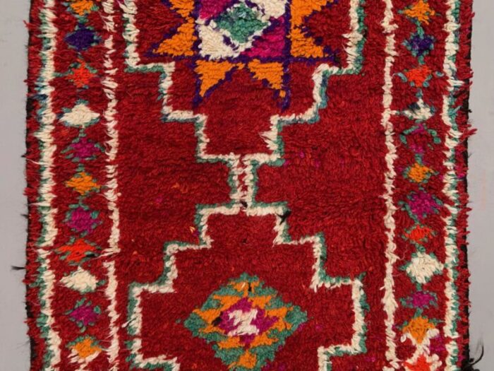 vintage turkish handmade runner rug in wool 8