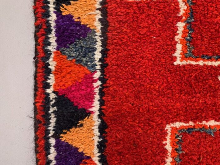 vintage turkish handmade tribal runner rug in wool 5