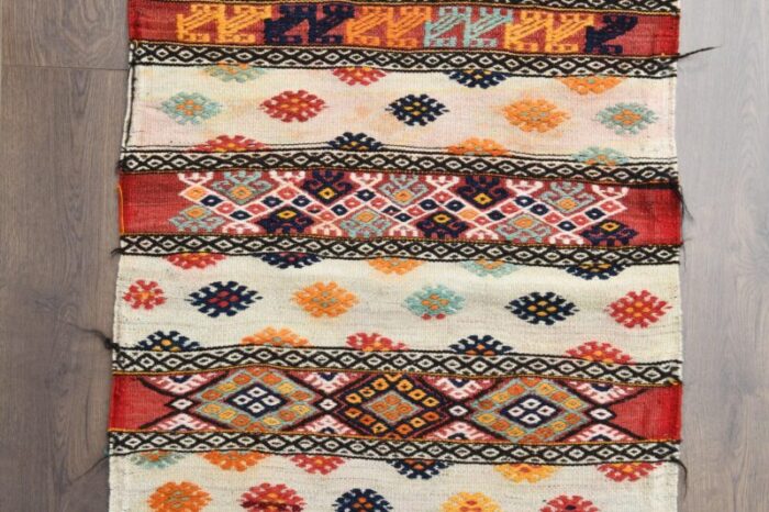 vintage turkish kilim runner 7