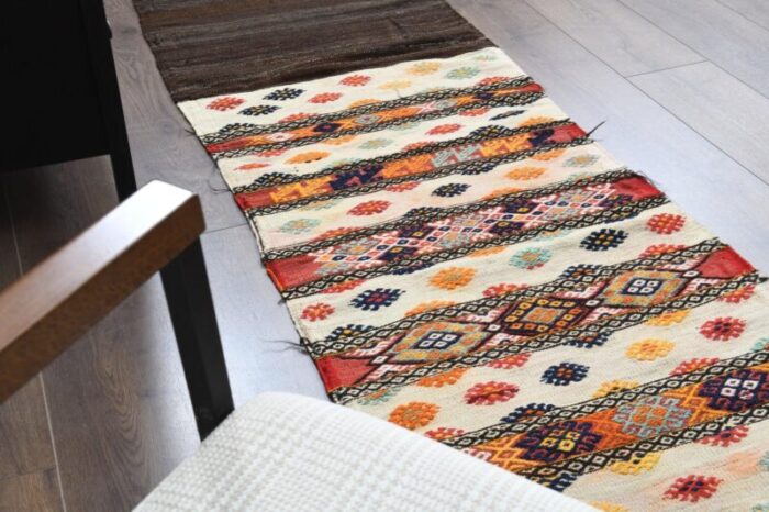 vintage turkish kilim runner 9